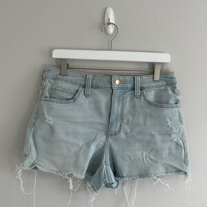 Universal Thread Light Denim High Rise Midi Shorts Size 8R